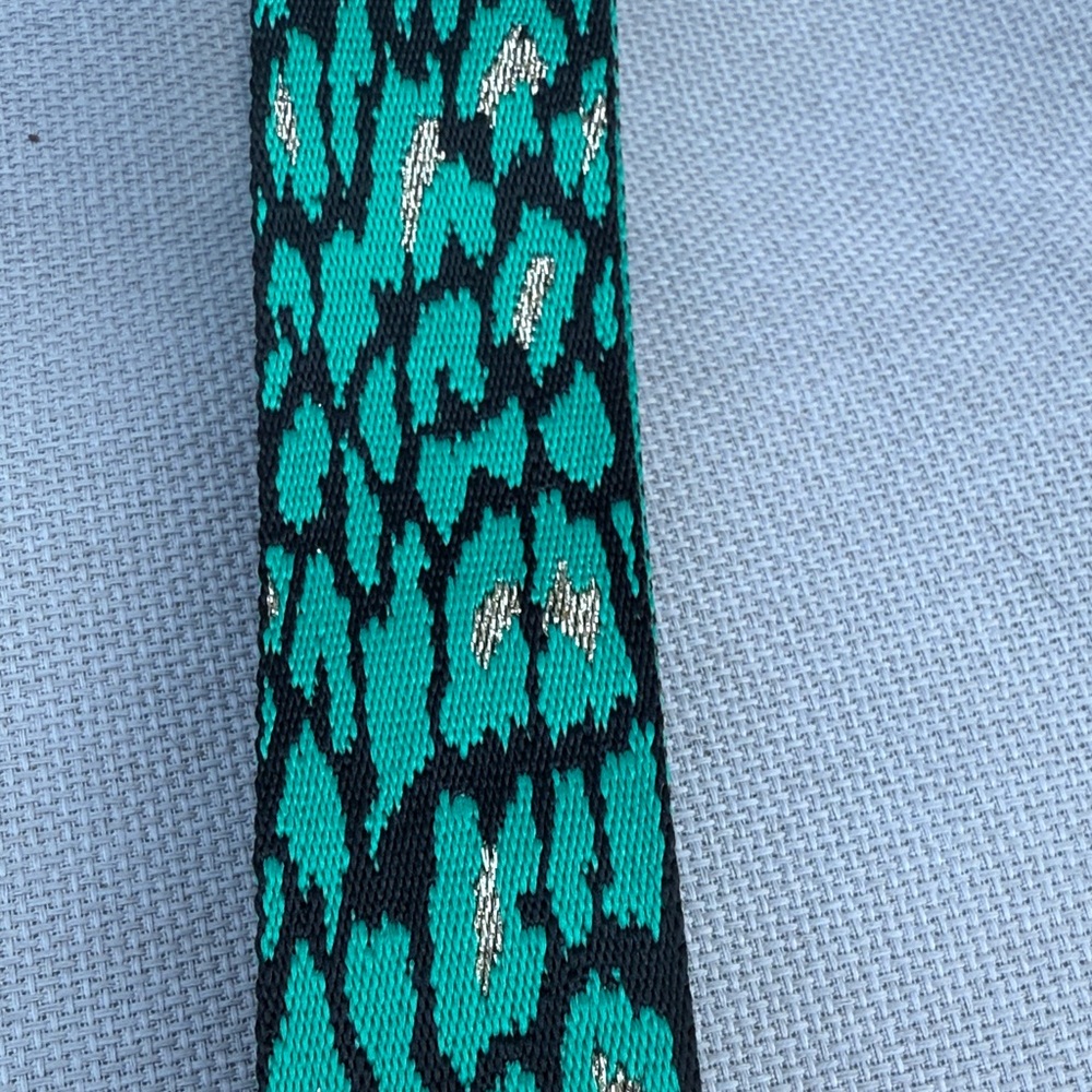 Leopard Print Strap with Teal Accents - Picture 8 of 9